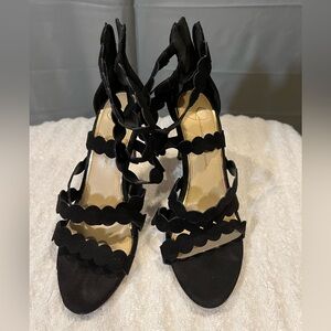 Jessica Simpson Black strappy open toes 3-inch heels